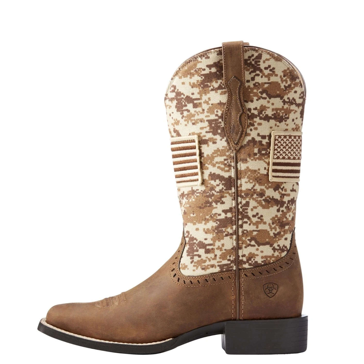 Ariat® Ladies Round Up Patriot Brown Sand Camo Flag Boots 10023368 4 Ariat® Ladies Round Up Patriot Brown Sand Camo Flag Boots 10023368 - Image 4