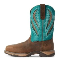 Ariat® Ladies VentTEK™ Turquoise Composite Toe Work Boots 10031663 -Ariat Shop 57 9b50577e 1e33 4155 ba9f 4ae5f4606313