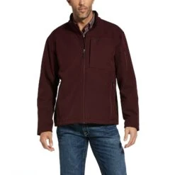 Ariat® Men's Vernon 2.0 Malbec Red Stretch Softshell Jacket 10032929