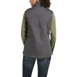Ariat® Ladies Rebar™ DuraCanvas™ Insulated Grey Work Vest 10032919 -Ariat Shop 57 f088afa1 380c 43fd aafd d8fcbca3efb3