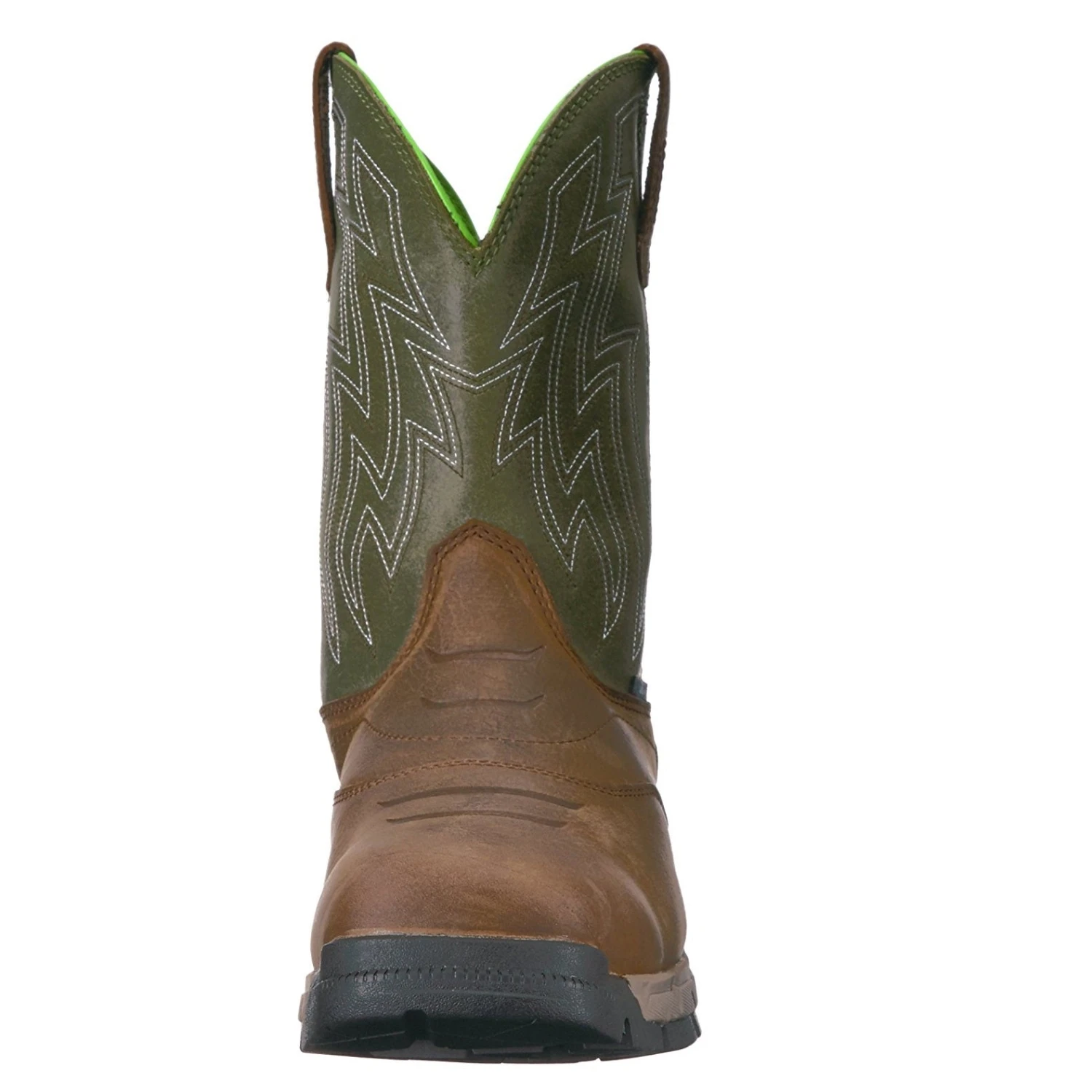 Ariat® Men's Rebar Flex Western H2O Rye Brown & Green Boots 10021485 3 Ariat® Men's Rebar Flex Western H2O Rye Brown & Green Boots 10021485 - Image 3