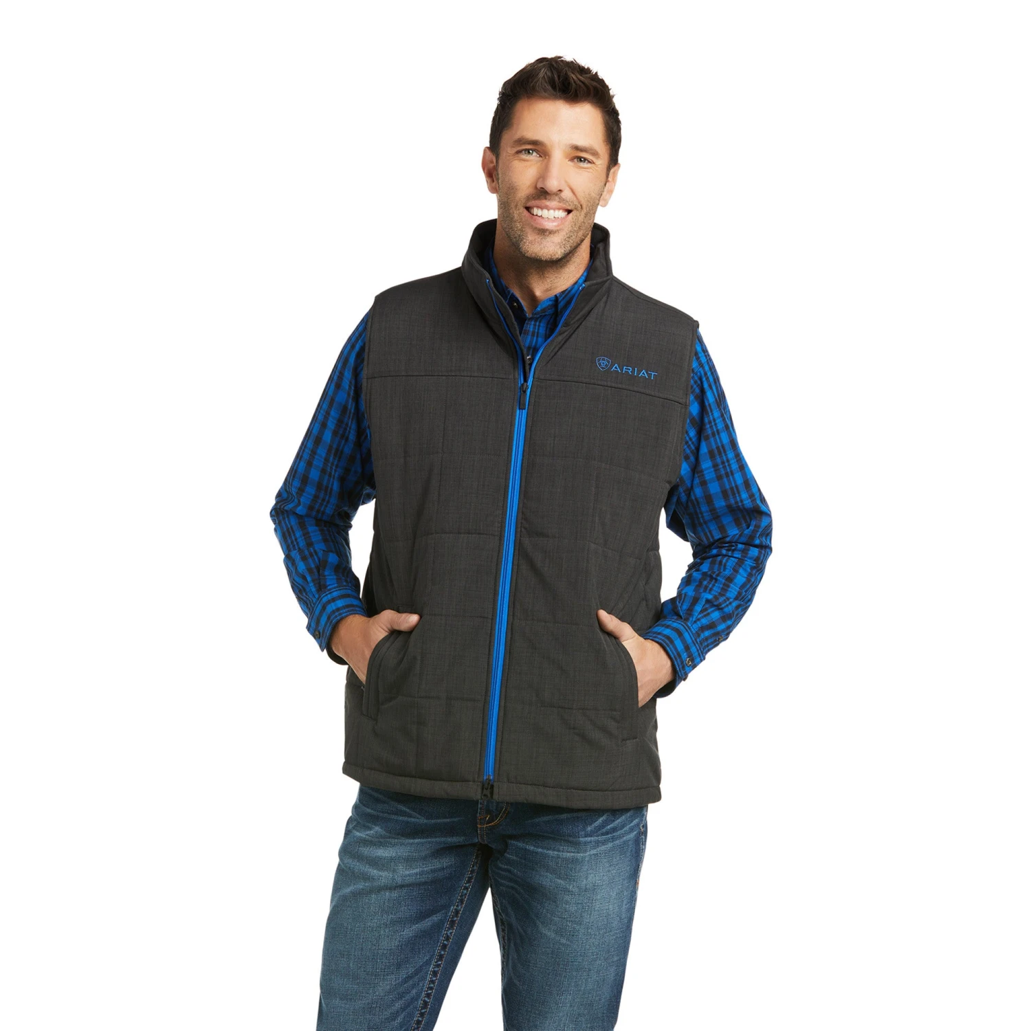 Ariat Men's Crius Charcoal Concealed Carry Insulated Vest 10037549 1 Ariat Men's Crius Charcoal Concealed Carry Insulated Vest 10037549