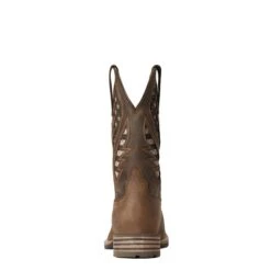 Ariat Men's Hybrid VentTEK Brown With American Flag Boot 10038340 -Ariat Shop F21 MNS WEST 10038340 heel