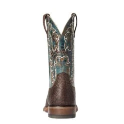 Ariat Men's Stinger Hippo Print & Treacherous Blue Boots 10038504 -Ariat Shop F21 MNS WEST 10038504 heel