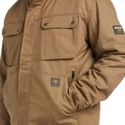 Ariat® Men's Rebar MaxMove 2.0 Cordura Insulated Khaki Jacket 10037714 -Ariat Shop F21 MNS WORK 10037714 detail02
