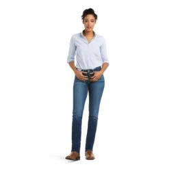Ariat® R.E.A.L.™ Perfect Rise Abby Straight Leg Jeans 10036814 11 Ariat® R.E.A.L.™ Perfect Rise Abby Straight Leg Jeans 10036814 -Ariat Shop F21 WEST WMS 10036814 full