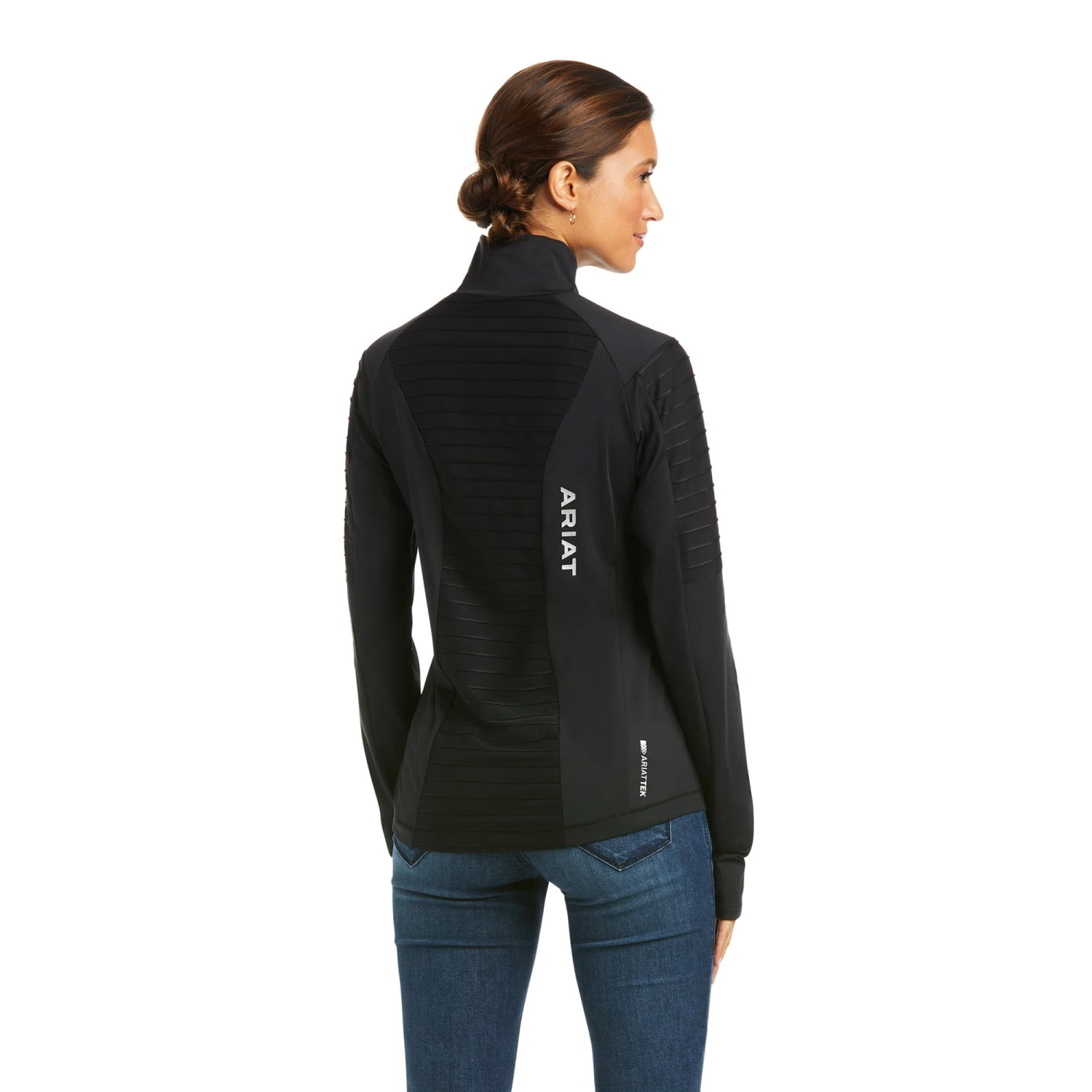 Ariat® Ladies Face Long Sleeve Black Baselayer Shirt 10037611 2 Ariat® Ladies Face Long Sleeve Black Baselayer Shirt 10037611 - Image 2