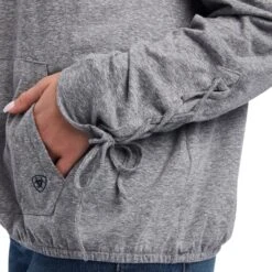 Ariat® Ladies Kansas Heather Grey Hoodie 10037911 -Ariat Shop F21 WMS WEST 10037911 detail03
