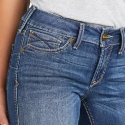 Ariat® Ladies Catalina REAL Perfect Rise Straight Leg Jeans 10037952 8 Ariat® Ladies Catalina REAL Perfect Rise Straight Leg Jeans 10037952 -Ariat Shop F21 WMS WEST 10037952 detail03
