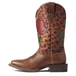Ariat Ladies Circuit Rosa Cedar & Leopard Print Boots 10038278 -Ariat Shop F21 WMS WEST 10038278 side