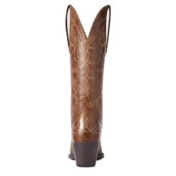 Ariat Ladies Heritage D Toe StretchFit Dark Tan Western Boots 10038313 -Ariat Shop F21 WMS WEST 10038313 heel