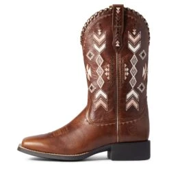 Ariat Ladies Round Up Skyler Canyon Tan Boots 10038327 -Ariat Shop F21 WMS WEST 10038327 side