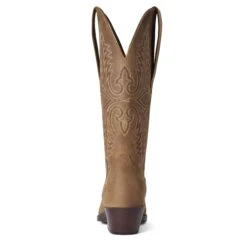 Ariat Ladies Heritage Tan Bomber Elastic Wide Calf Boots 10038337 10 Ariat Ladies Heritage Tan Bomber Elastic Wide Calf Boots 10038337 -Ariat Shop F21 WMS WEST 10038337 heel copy