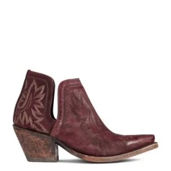 Ariat® Ladies Dixon Weathered Red Western Booties 10038343 -Ariat Shop F21 WMS WEST 10038343 side