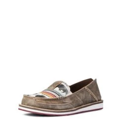 Ariat Ladies Natural Taupe & Buffalo Print Cruiser Shoes 10038418 8 Ariat Ladies Natural Taupe & Buffalo Print Cruiser Shoes 10038418 -Ariat Shop F21 WMS WEST 10038418 3 4 front