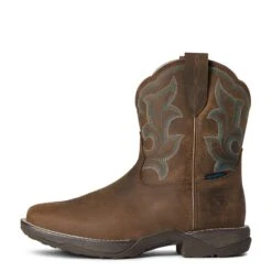 Ariat Ladies Anthem Shortie II Waterproof Brown Boots 10038966 -Ariat Shop F21 WMS WEST 10038966 side