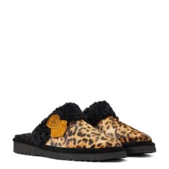 Ariat Ladies Jackie Square Toe Cheetah Hair On Slippers 10039061 -Ariat Shop F21 WMS WEST 10039061 medial
