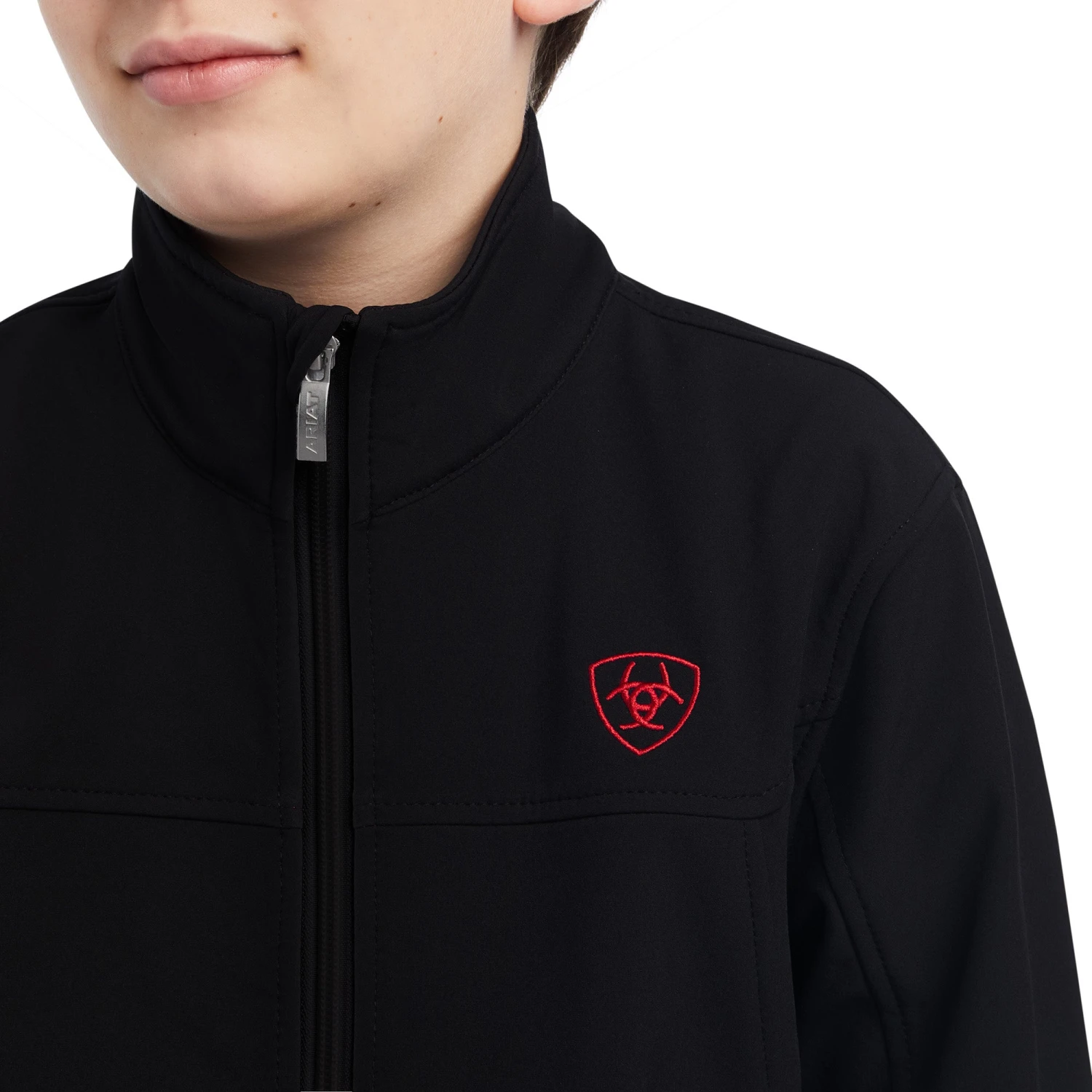 Ariat® Youth Boy's New Team Mexican Black Softshell Jacket 10043053 4 Ariat® Youth Boy's New Team Mexican Black Softshell Jacket 10043053 - Image 4