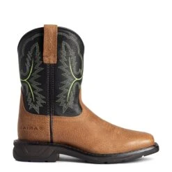 Ariat Youth Boys WorkHog XT Tumbled Bark & Dark Forest Boots 10035884 -Ariat Shop F21 YTH WEST 10035884 side