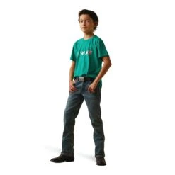 Ariat® Youth Boy's Viva Mexico Independent Green T-Shirt 10043064 6 Ariat® Youth Boy's Viva Mexico Independent Green T-Shirt 10043064 -Ariat Shop F22 BYS WEST 10043064 full