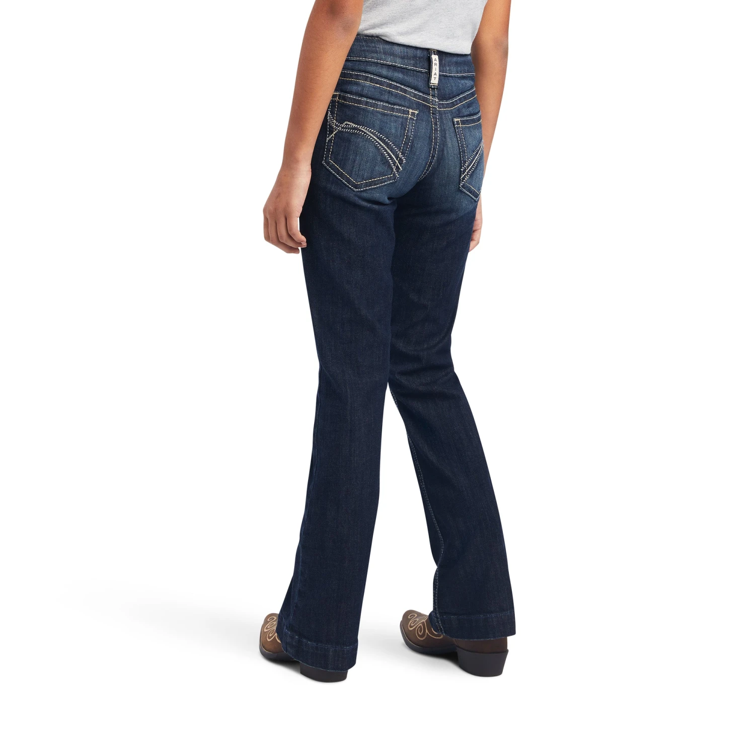 Ariat® Girl's R.E.A.L™ Estella Nightshade Trouser Jeans 10042214 1 Ariat® Girl's R.E.A.L™ Estella Nightshade Trouser Jeans 10042214