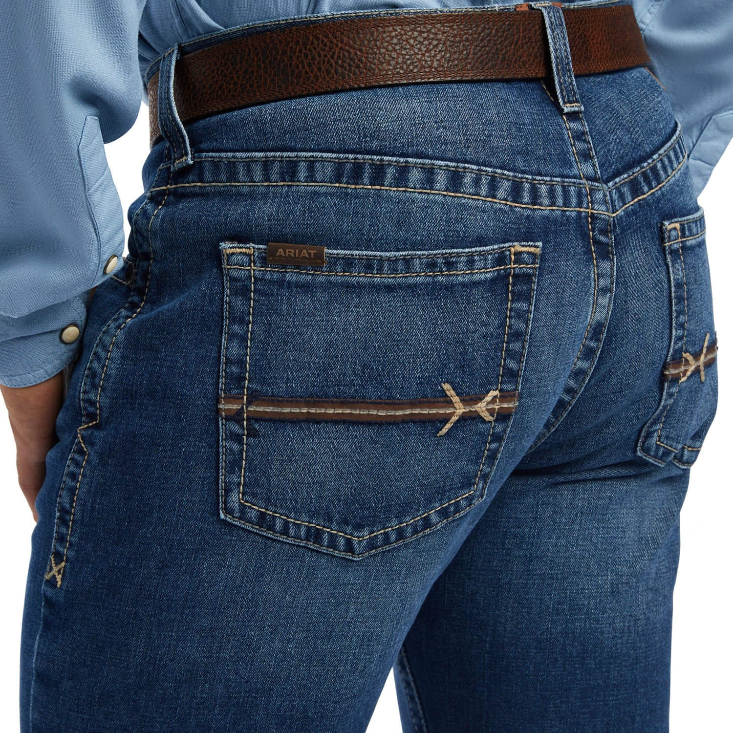 Ariat® Men's M2 Traditional Relaxed Cutler Bootcut Jeans 10041100 3 Ariat® Men's M2 Traditional Relaxed Cutler Bootcut Jeans 10041100 - Image 3