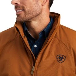 Ariat® Men's Chestnut Team Logo Insulated Concealed Carry Jacket 10041545 -Ariat Shop F22 MNS WEST 10041545 detail01