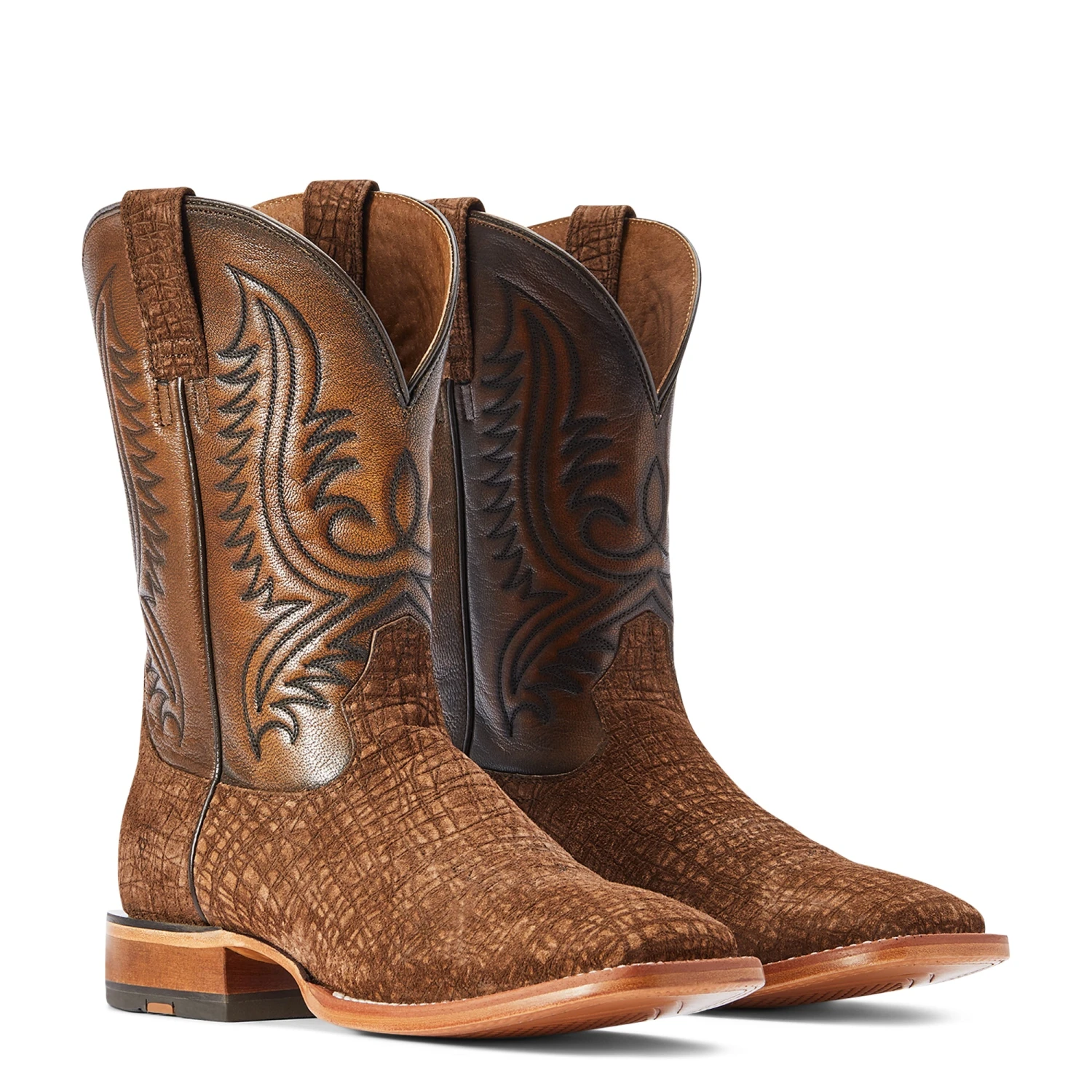 Ariat® Men's Circuit Paxton Tan Hippo Print Square Toe Boots 10042407 7 Ariat® Men's Circuit Paxton Tan Hippo Print Square Toe Boots 10042407 - Image 7
