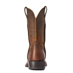 Ariat Men's Sport Rambler Bartop Brown Square Toe Boots 10042586 -Ariat Shop F22 MNS WEST 10042586 heel