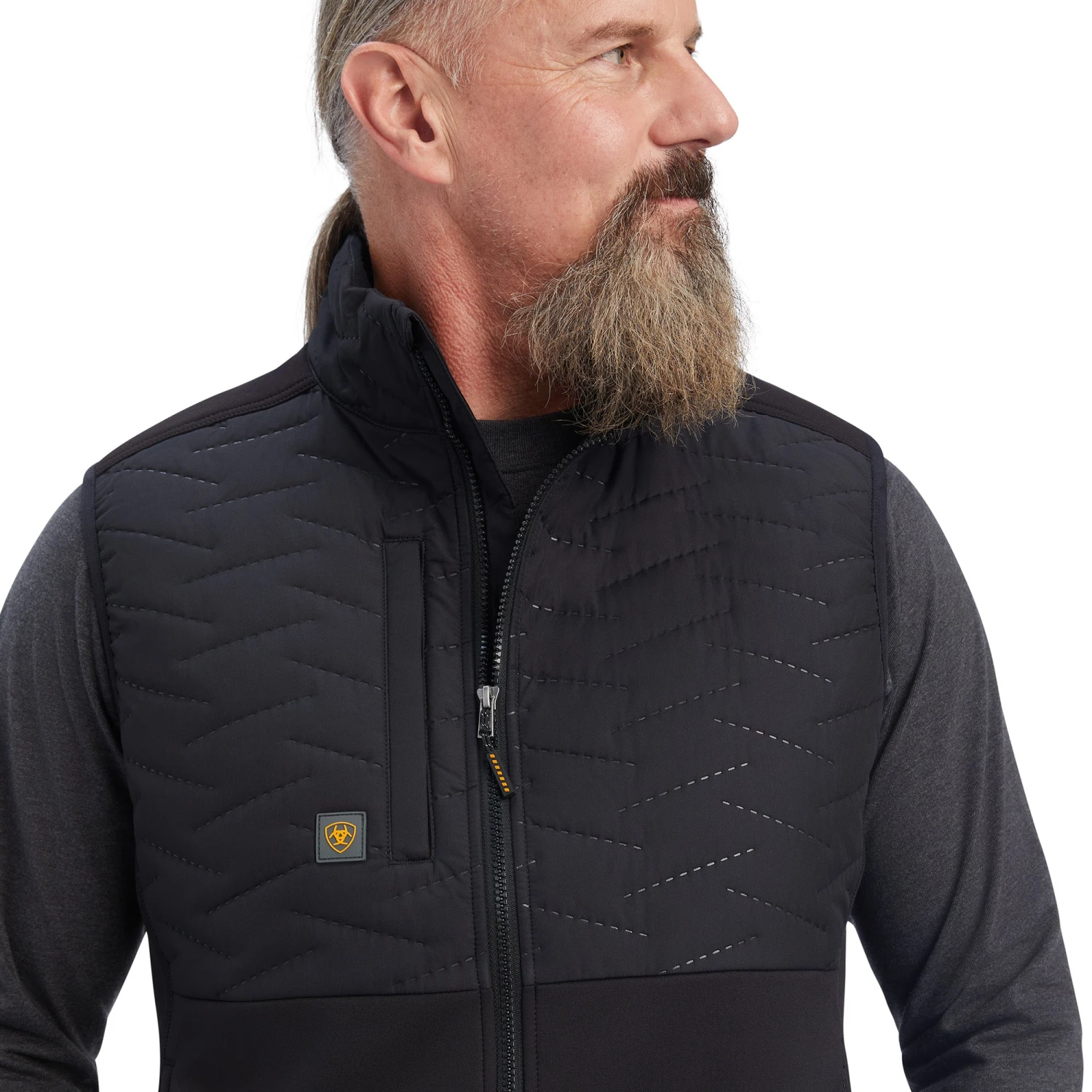 Ariat Men's Rebar Cloud 9 Insulated Black Vest 10041503 3 Ariat Men's Rebar Cloud 9 Insulated Black Vest 10041503 - Image 3