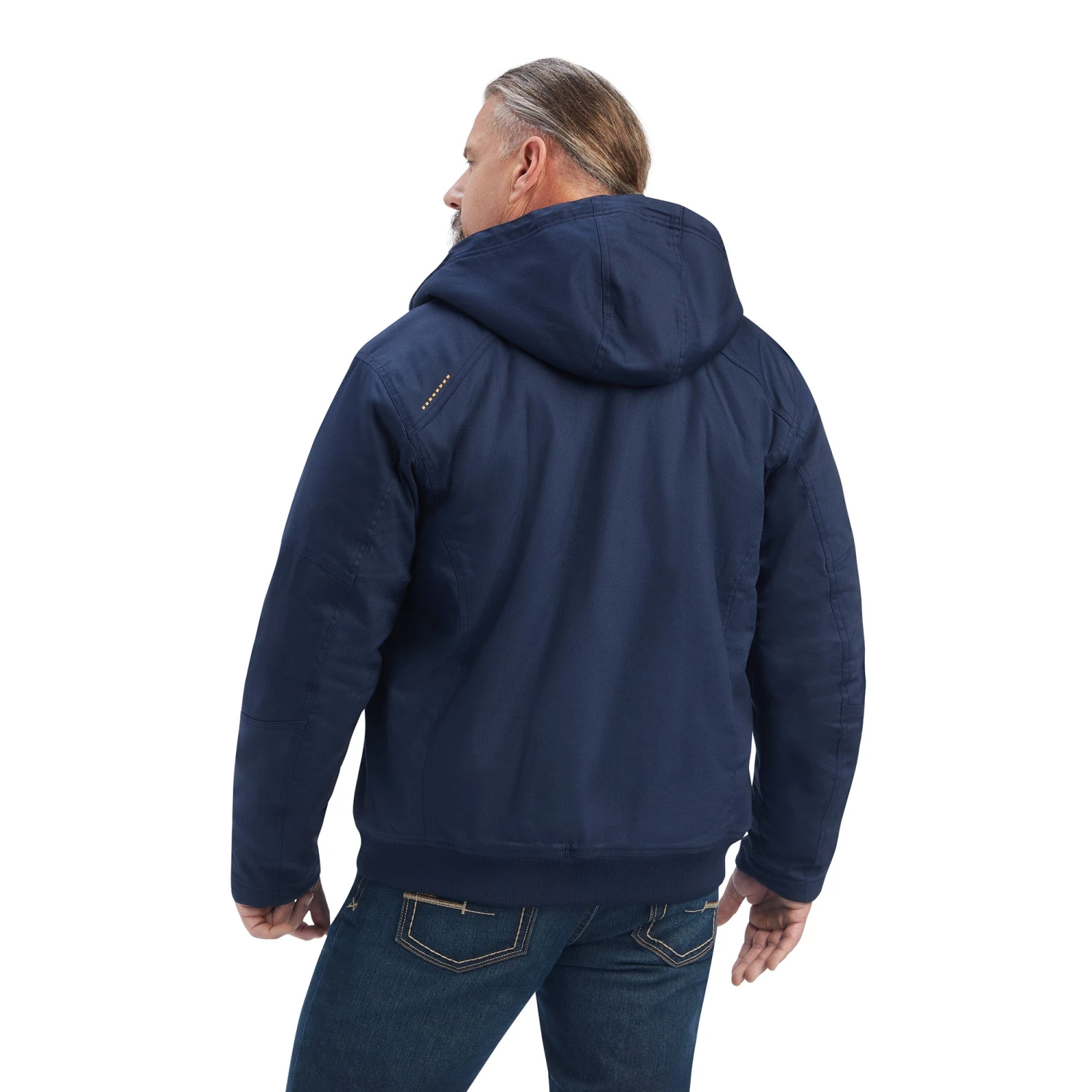 Ariat® Men's Rebar Dura-Canvas Full Zip Navy Jacket 10041539 2 Ariat® Men's Rebar Dura-Canvas Full Zip Navy Jacket 10041539 - Image 2
