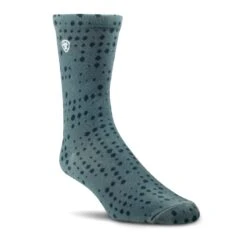 Ariat® Unisex 3-Pack Charm Four Leaf Clover Doodle Crew Socks 10041365 -Ariat Shop F22 UNI ENGL 10041365 detail02