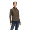 Ariat Ladies New Team Softshell Banyan Bark Heather Brown Jacket 10041282