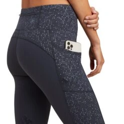 Ariat® Ladies E0S Lumina Knee Patch Tight Ebony Leggings 10041349 -Ariat Shop F22 WMS ENGL 10041349 detail01