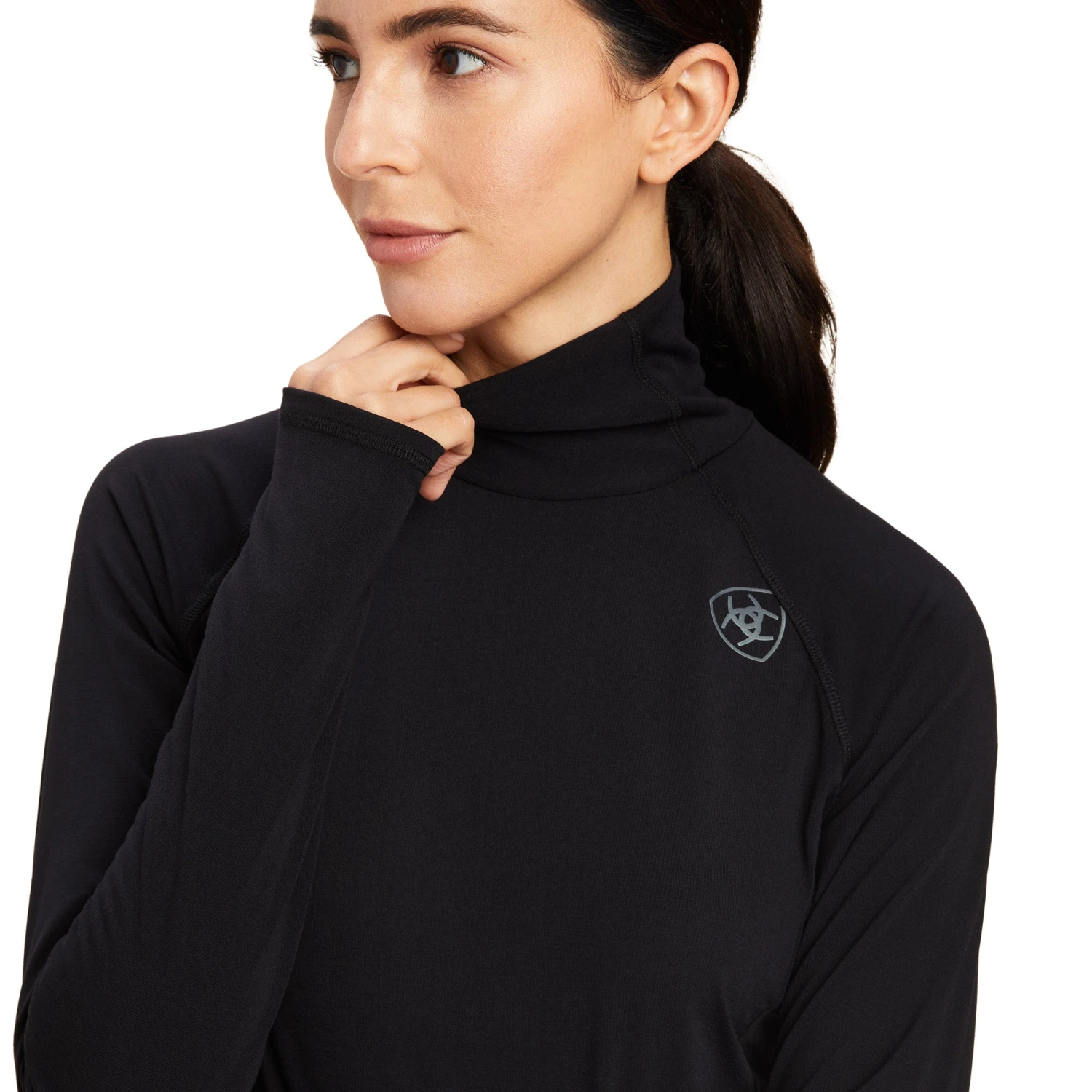 Ariat® Ladies Venture Baselayer Black Long Sleeve Shirt 10041360 3 Ariat® Ladies Venture Baselayer Black Long Sleeve Shirt 10041360 - Image 3