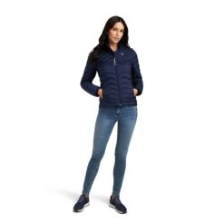 Ariat® Ladies Navy Eclipse Ideal Down Jacket 10041381 7 Ariat® Ladies Navy Eclipse Ideal Down Jacket 10041381 -Ariat Shop F22 WMS ENGL 10041381 full