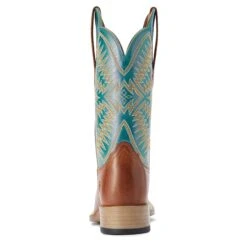 Ariat® Ladies Odessa Almond Roca & Metallic Turqueza Boots 10042387 -Ariat Shop F22 WMS WEST 10042387 heel