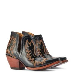 Ariat® Ladies Dixon Spade Black Patent Western Booties 10042454 -Ariat Shop F22 WMS WEST 10042454 pair