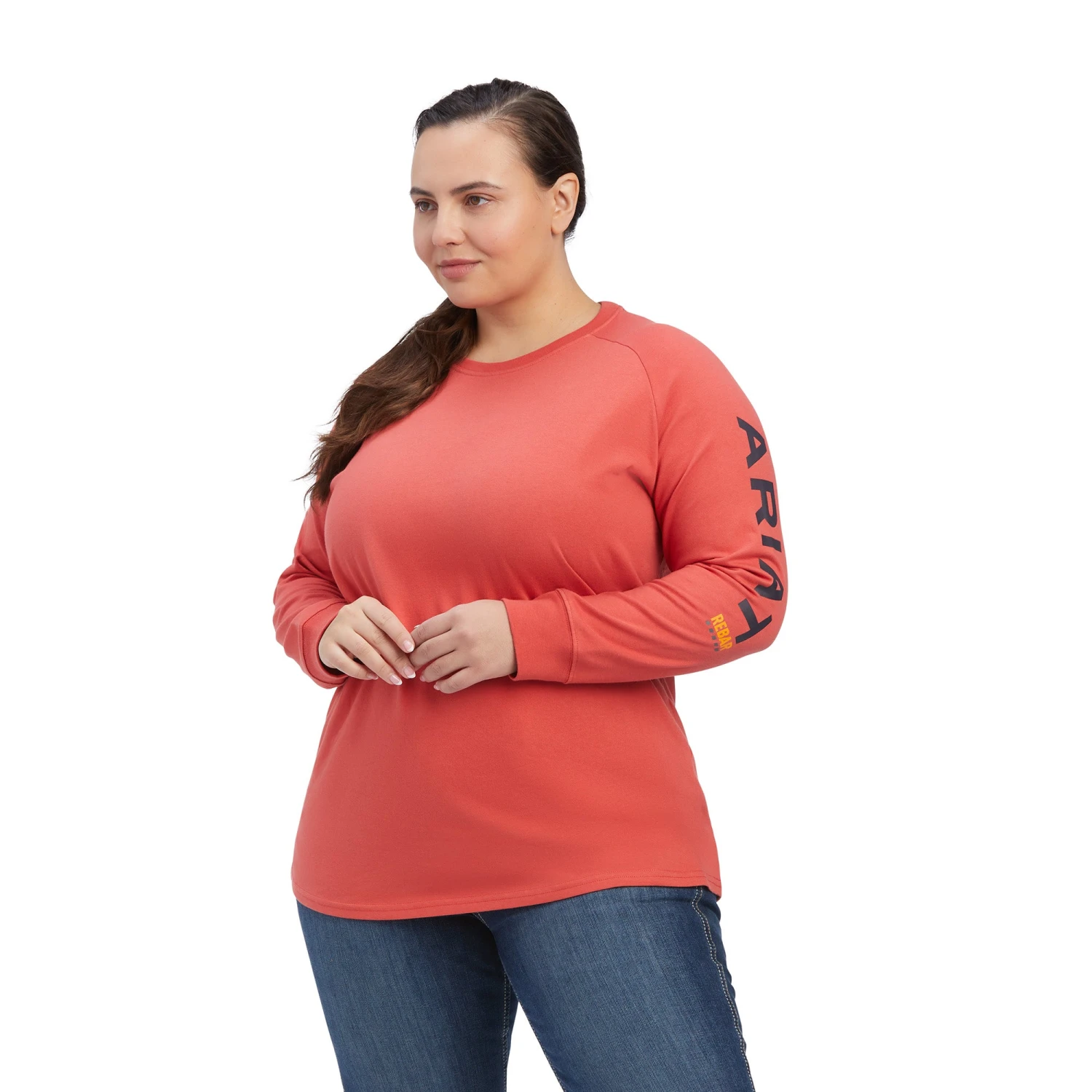 Ariat® Ladies Rebar Cotton Strong Logo Graphic T-Shirt 10041513 4 Ariat® Ladies Rebar Cotton Strong Logo Graphic T-Shirt 10041513 - Image 4