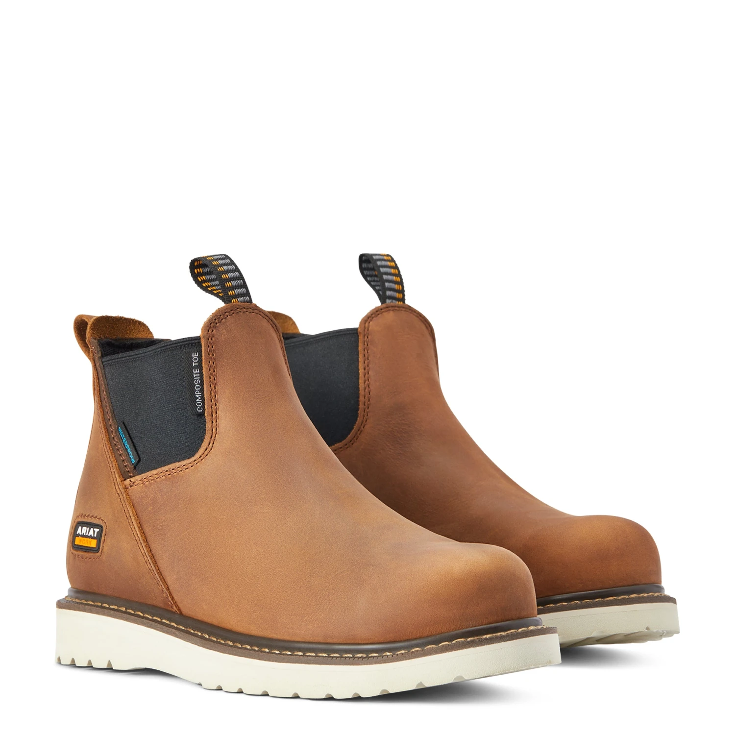 Ariat Ladies Rebar® Wedge Chelsea Aged Honey Composite Round Toe Boots 10042564 5 Ariat Ladies Rebar® Wedge Chelsea Aged Honey Composite Round Toe Boots 10042564 - Image 5