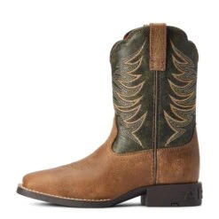 Ariat® Youth Boy's Firecatcher Distressed Brown Western Boots 10042414 -Ariat Shop F22 YTH WEST 10042414 side