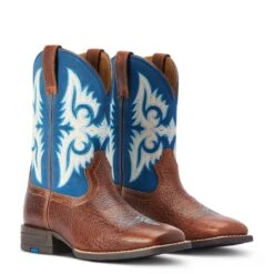 Ariat Children's Lonestar Red Dirt Road & Blue Waves Square Toe Boots 10042597 -Ariat Shop F22 YTH WEST 10042597 pair