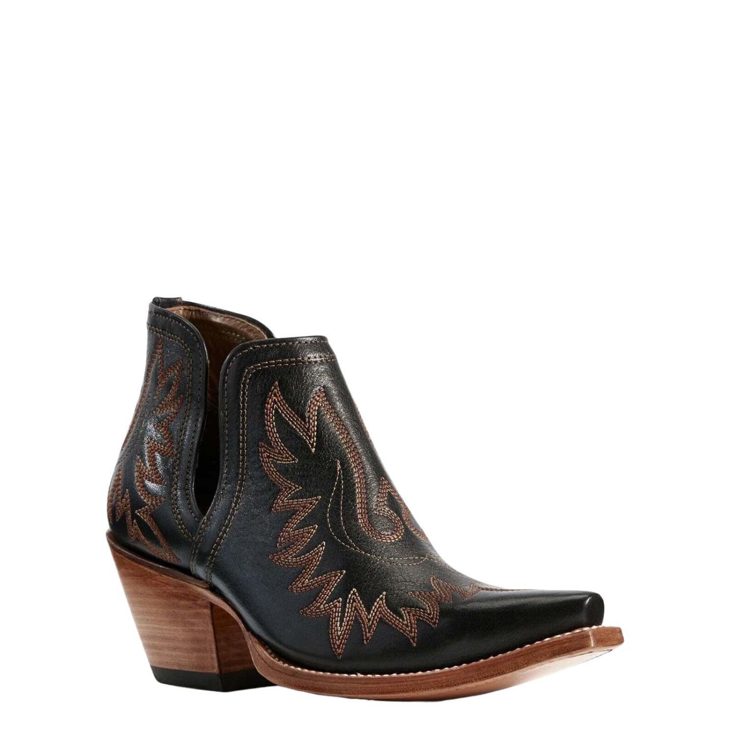 Ariat® Ladies Dixon Brooklyn Black Western Ankle Boots 10029653 1 Ariat® Ladies Dixon Brooklyn Black Western Ankle Boots 10029653