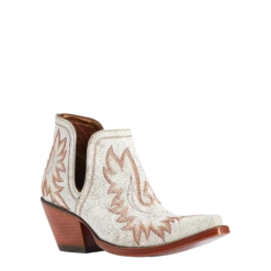 Ariat® Ladies Dixon Bright Lights White Western Booties 10042453