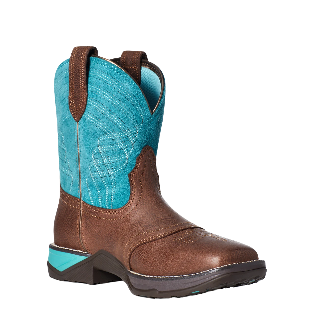 Ariat® Ladies Anthem Shortie Dark Cottage & Turquoise Boots 10035776 1 Ariat® Ladies Anthem Shortie Dark Cottage & Turquoise Boots 10035776