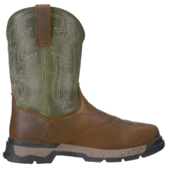 Ariat® Men's Rebar Flex Western H2O Rye Brown & Green Boots 10021485