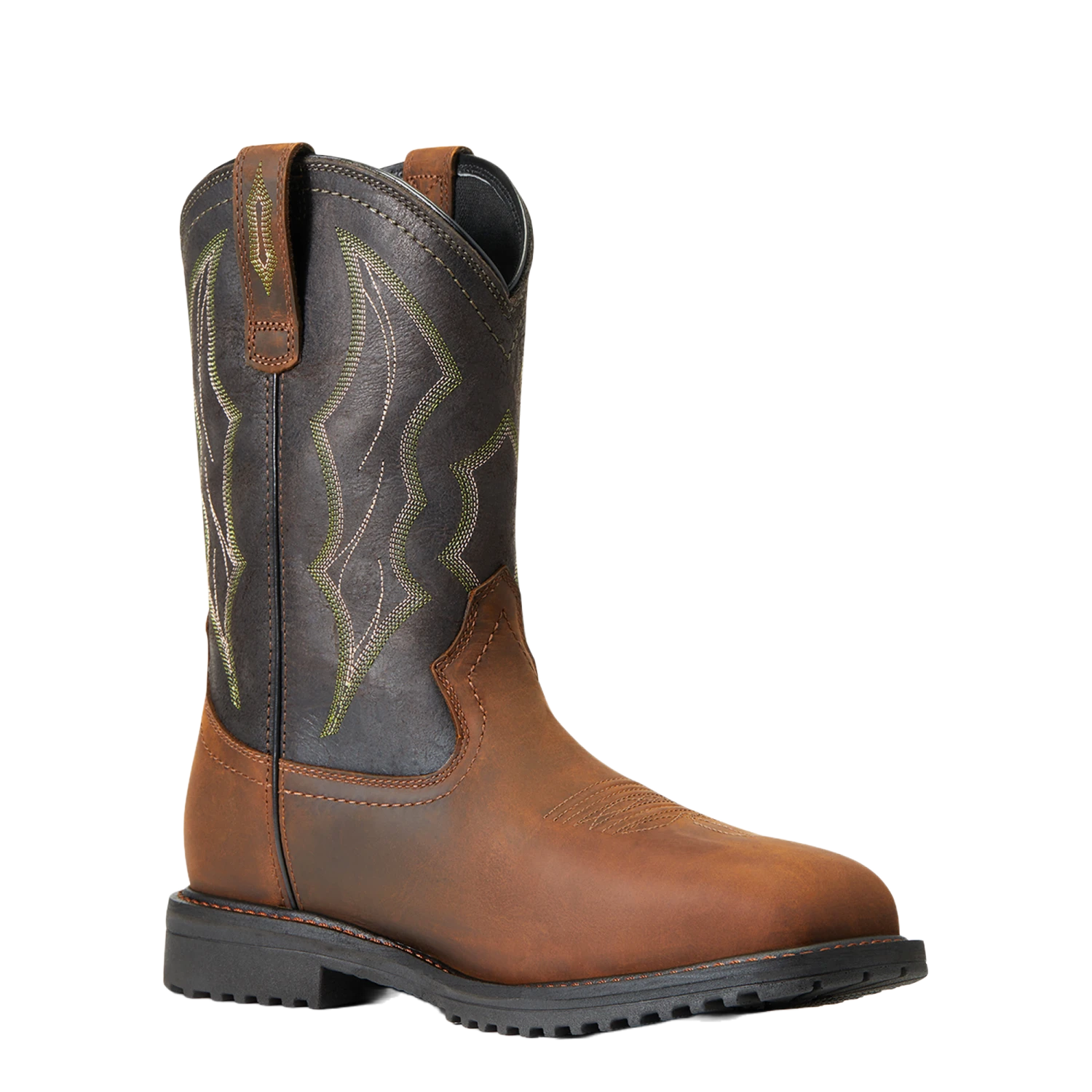 Ariat Men's RigTek™ Waterproof Brown & Black Square Toe Boots 10034156 1 Ariat Men's RigTek™ Waterproof Brown & Black Square Toe Boots 10034156