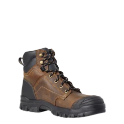 Ariat Mens Treadfast 6" Brown Work Boots 10034672