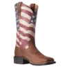 Ariat Ladies Round Up Patriot Stars & Stripes Western Boots 10038397