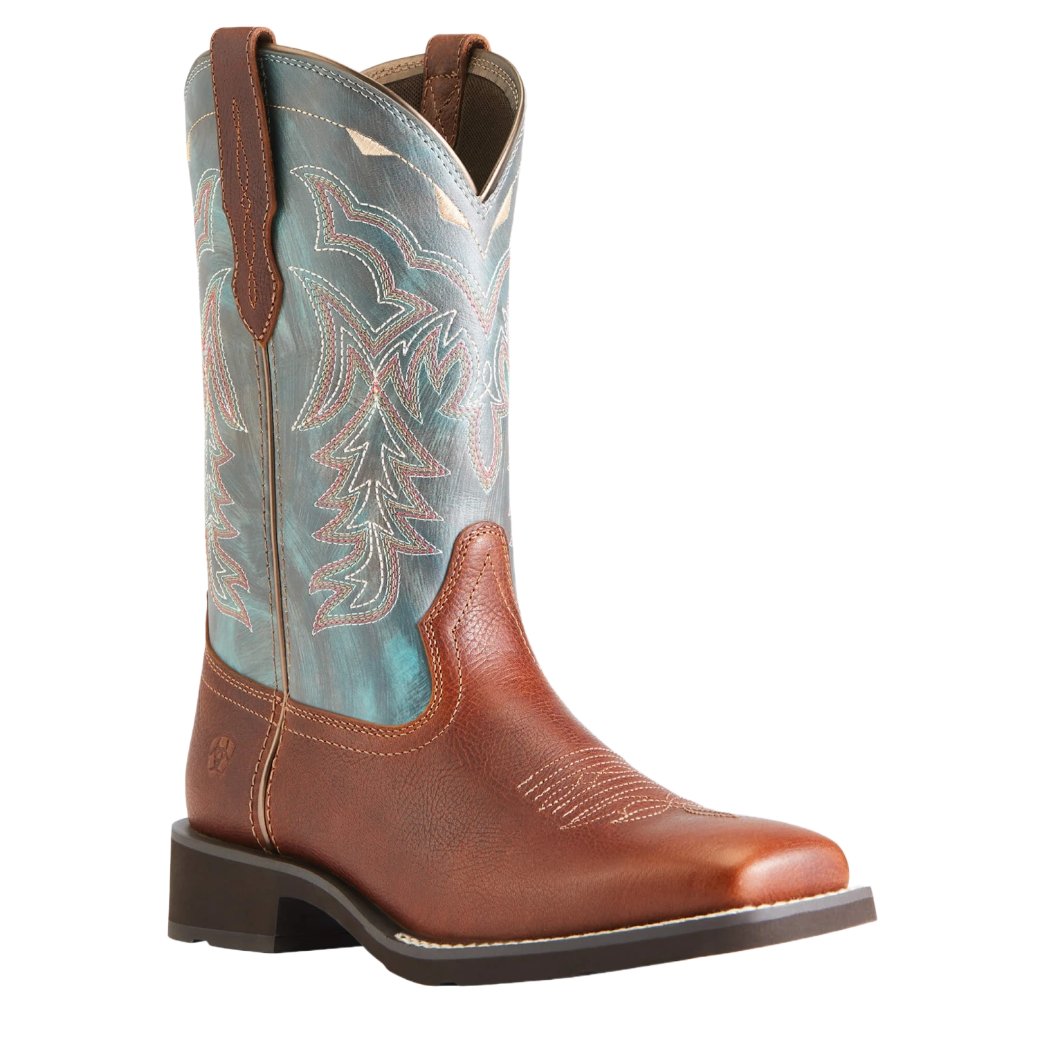 Ariat® Ladies Delilah Spiced Cider & Teal River Boots 10042420 1 Ariat® Ladies Delilah Spiced Cider & Teal River Boots 10042420